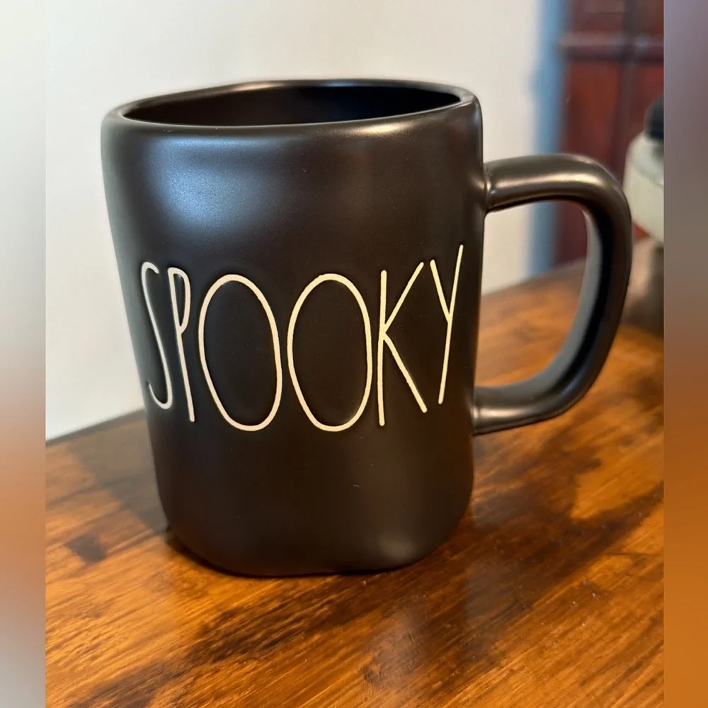 Rae Dunn black Spooky mug